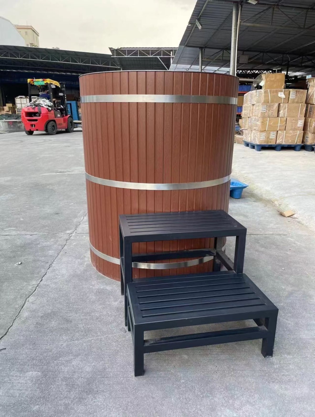 Wooden Cold Ice plunge Barrel