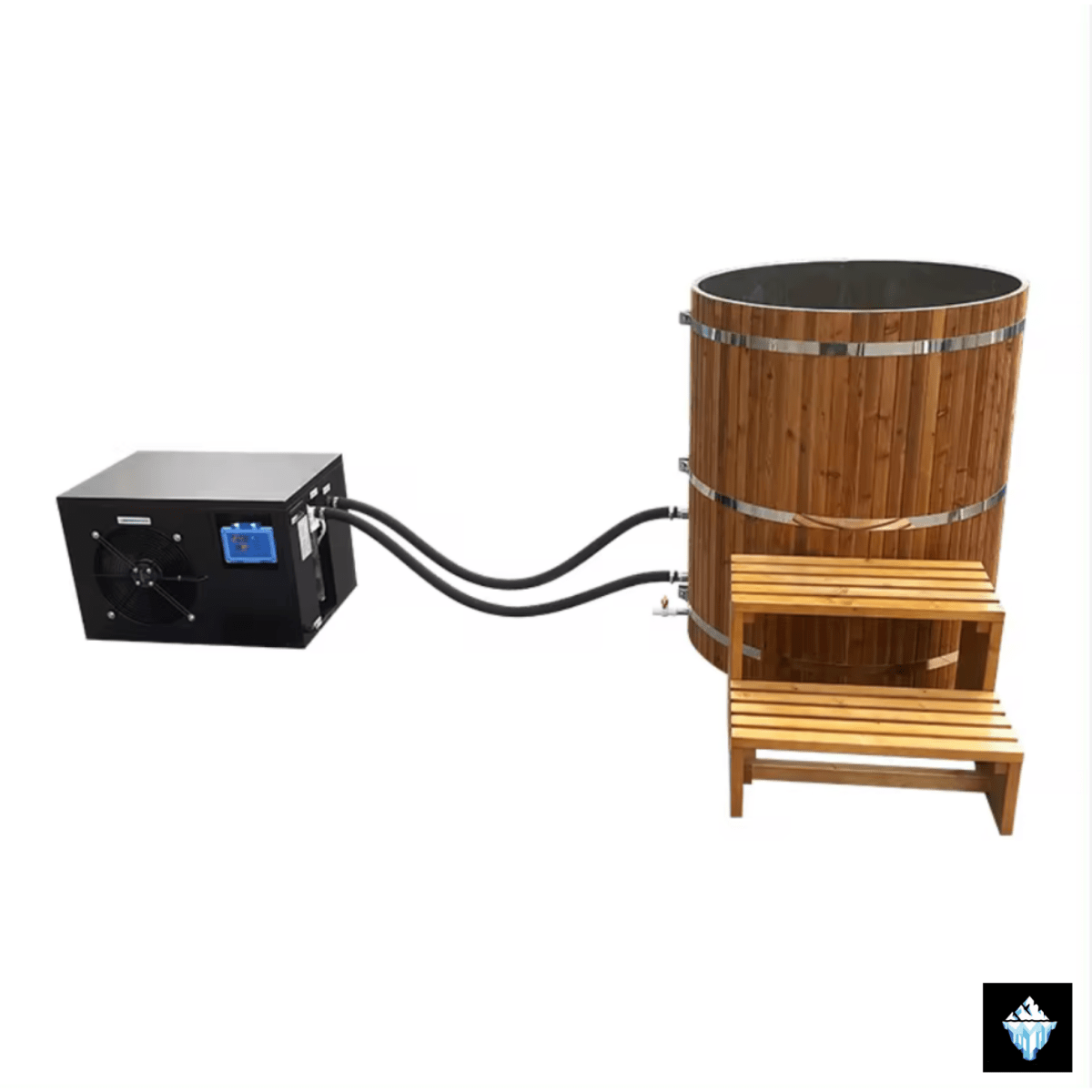 Wood Finish Cold Plunge Ice Barrel and Chiller - Glacier Therapy CoHydrotherapy EquipmentGlacier Therapy Co